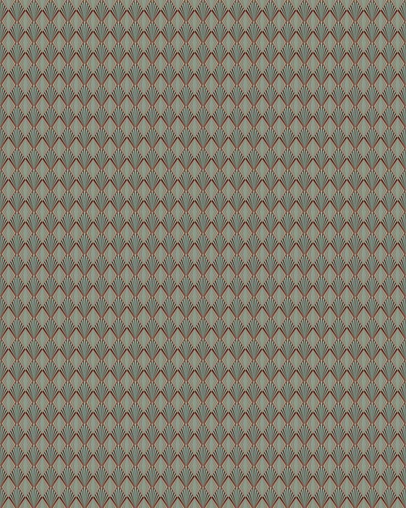 Art nouveau  dollhouse wallpaper 03