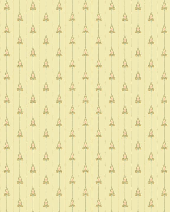 Art nouveau  dollhouse wallpaper 05
