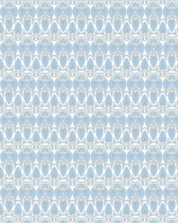 Art nouveau  dollhouse wallpaper 06